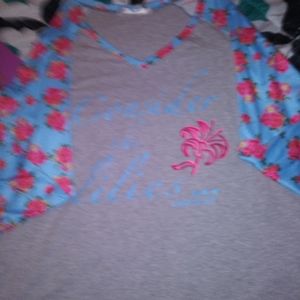 Lady top w/ bible verse